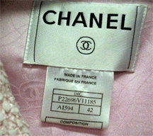 Chanel 04C Pink Jacket label