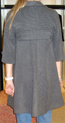 Chanel 07a tweed coat with self-belt - back