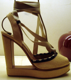 Alaia platform sandal at Bergdorf Goodman