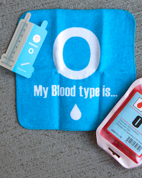 Blood Type O towel kit from Japan