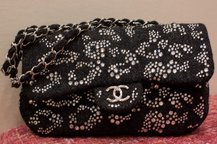 Chanel 10A Classic Bag with crystals