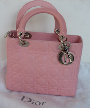 Lady Dior in rose claire