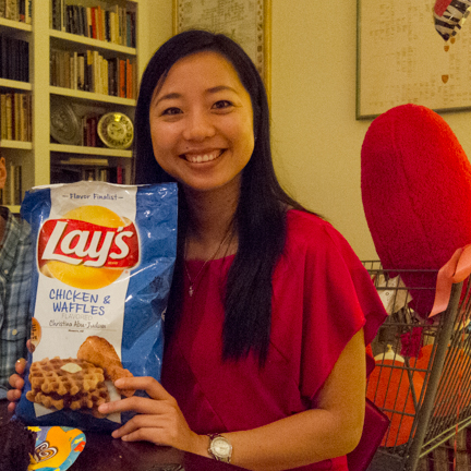 Our taste test winner - Lays Chicken and Waffles