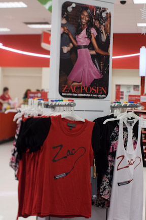Zac Posen for Target display in-store