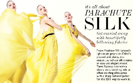 Net-a-Porter parachute silk ad