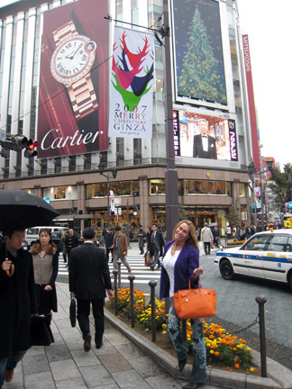 Cartier billboard in the Ginza