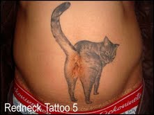 Cat butt tattoo