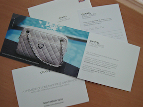 Invitation and special edition bag for Chanel Exclusives