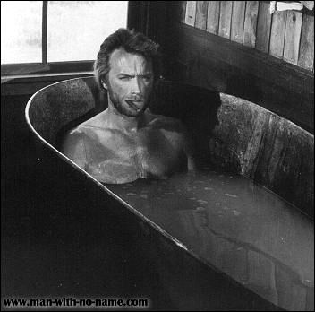 Clint Eastwood in a bathtub