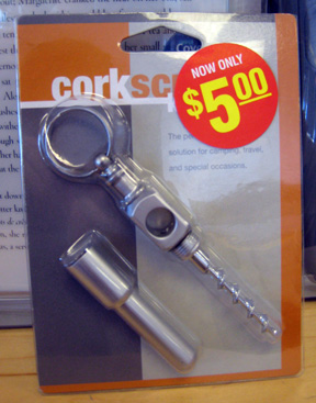Corkscrew Keyring