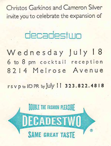 Invitation to Decades Two expansion party