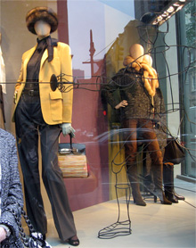 See the brown vibrato in Hermes' Madison Ave current window display?