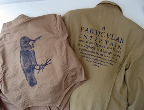 Libertine for Target cotton jacket with silkscreened bird with Libertine jacket from Jeffrey
