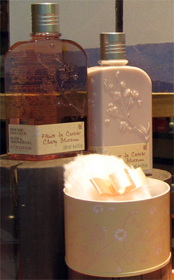 L'Occitane Fleurs de Cerisier perfume and talc