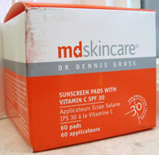 mdskincare sunscreen pads