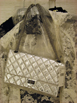 Chanel 06a Classic bag in argent clair