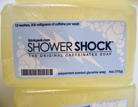 Shower Shock caffeinated soap