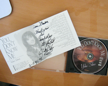 You Don't Know Me autographed CD - Yoko Sikes