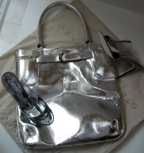 Stella McCartney silve lame tote for SS 2007